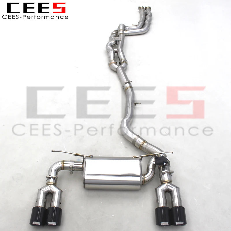 CEES Factory Valved Exhaust Catback For BMW M2 Competition/M2C 3.0T F87 2018-2023 304 Exhaust Pipes Escape Auto Parts