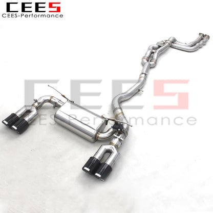 CEES Factory Valved Exhaust Catback For BMW M2 Competition/M2C 3.0T F87 2018-2023 304 Exhaust Pipes Escape Auto Parts