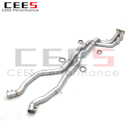 CEES Factory competitive price hot sale Equal length Mid pipe For BMW M3/M4 F80 F82 F83 S55 3.0T 2014-2019 Stainless Steel