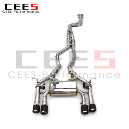 CEES Factory exclusive Performance Equal length Mid pipe Catback Exhaust Stainless Steel  For BMW M3/M4 F80/F82 3.0T 2014-2019