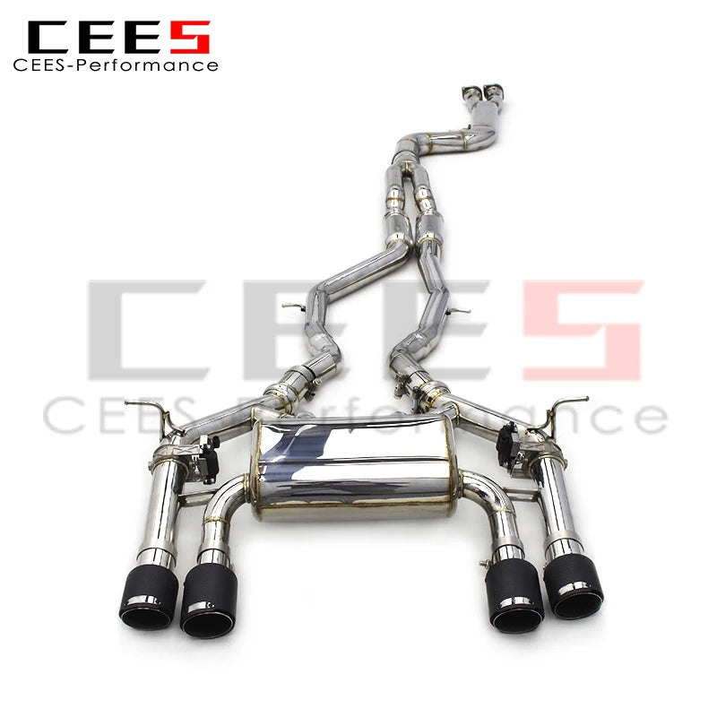 CEES Factory exclusive Performance Equal length Mid pipe Catback Exhaust Stainless Steel  For BMW M3/M4 F80/F82 3.0T 2014-2019