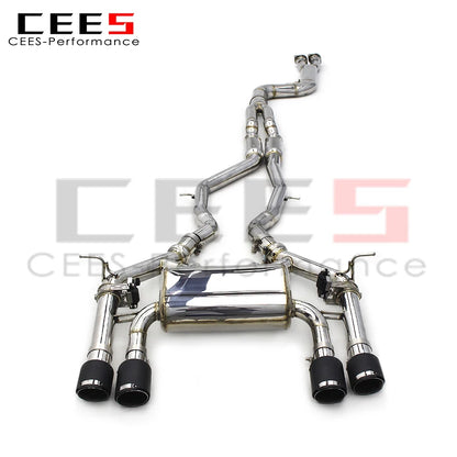 CEES Factory exclusive Performance Equal length Mid pipe Catback Exhaust Stainless Steel  For BMW M3/M4 F80/F82 3.0T 2014-2019