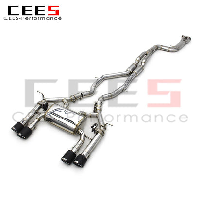 CEES Factory exclusive Performance Equal length Mid pipe Catback Exhaust Stainless Steel  For BMW M3/M4 F80/F82 3.0T 2014-2019