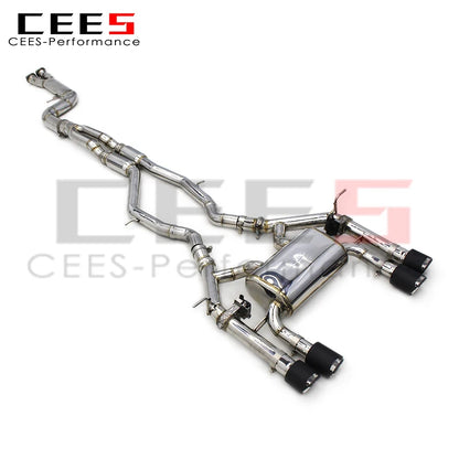 CEES Factory exclusive Performance Equal length Mid pipe Catback Exhaust Stainless Steel  For BMW M3/M4 F80/F82 3.0T 2014-2019