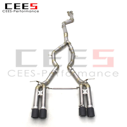 CEES Factory outlet Newest Titanium exhaust pipes For BMW M3/M4 F80/F82/F8X 3.0T 2015-2019 Racing Car Catback Exhaust Systems