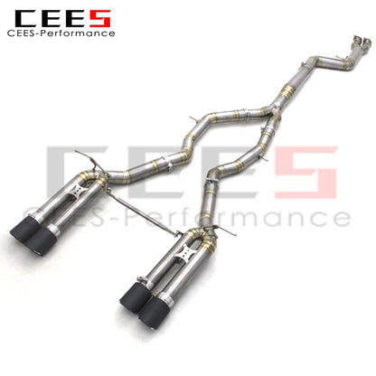 CEES Factory outlet Newest Titanium exhaust pipes For BMW M3/M4 F80/F82/F8X 3.0T 2015-2019 Racing Car Catback Exhaust Systems