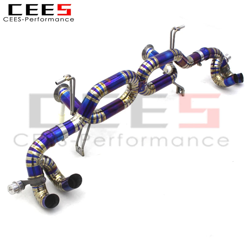 CEES Factory outlet Titanium Catback Exhaust System For Lamborghini LP580 LP610 High Performance Exhaust Pipe