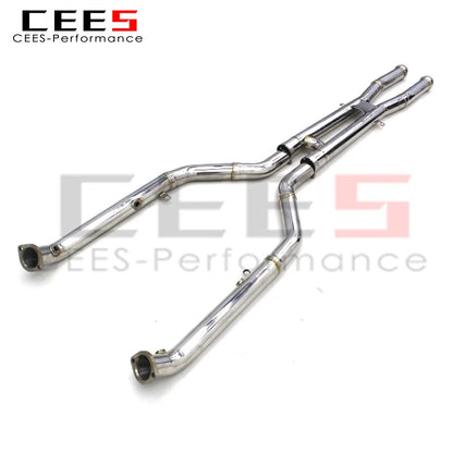 CEES For BMW M3 E90/E92/E93 V8 4.0L 2008-2013 Mid pipe 304 Stainless Steel Exhaust Pipes Car Exhaust System