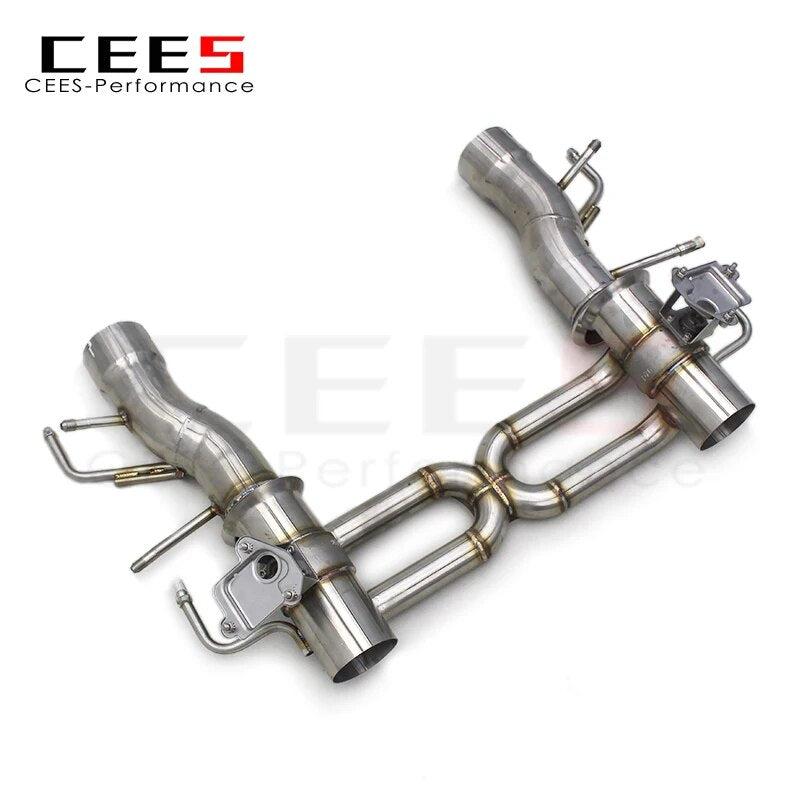 CEES For Ferrari SF90 3.9T V8 2019-2023 304 Stainless Steel Performance racing Car Straight Exhaust Pipes System