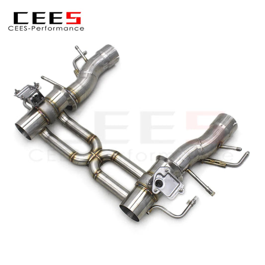 CEES For Ferrari SF90 3.9T V8 2019-2023 304 Stainless Steel Performance racing Car Straight Exhaust Pipes System