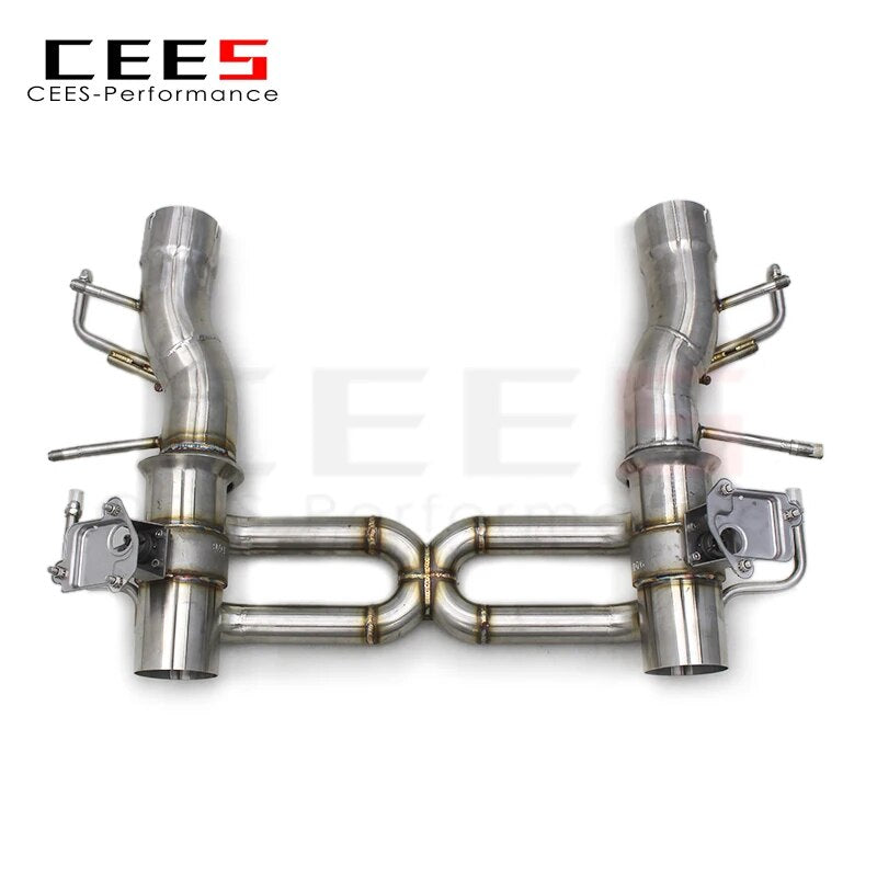 CEES For Ferrari SF90 3.9T V8 2019-2023 304 Stainless Steel Performance racing Car Straight Exhaust Pipes System