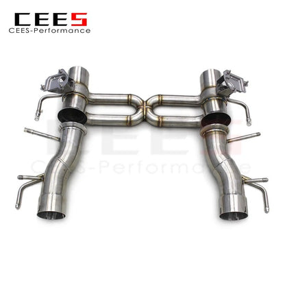 CEES For Ferrari SF90 3.9T V8 2019-2023 304 Stainless Steel Performance racing Car Straight Exhaust Pipes System