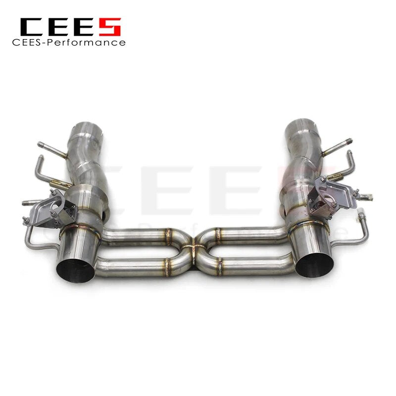 CEES For Ferrari SF90 3.9T V8 2019-2023 304 Stainless Steel Performance racing Car Straight Exhaust Pipes System