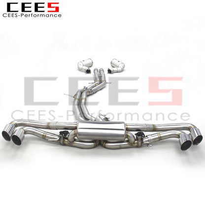 CEES Full Exhaust Pipes For Lamborghini URUS 4.0 2018-2023 Stainless Steel Exhaust Pipe Muffler Racing Catback Exhaust Downpipe