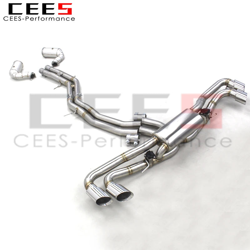 CEES Full Exhaust Pipes For Lamborghini URUS 4.0 2018-2023 Stainless Steel Exhaust Pipe Muffler Racing Catback Exhaust Downpipe