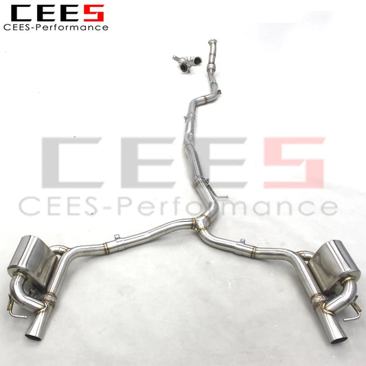 CEES Full Exhaust Pipes For Mercedes-Benz GT43 AMG 3.0T 2019-2023 Escape Stainless Steel Catback Car Exhaust Muffler Downpipes