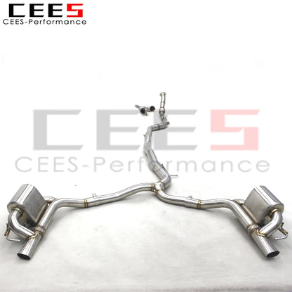 CEES Full Exhaust Pipes For Mercedes-Benz GT43 AMG 3.0T 2019-2023 Escape Stainless Steel Catback Car Exhaust Muffler Downpipes