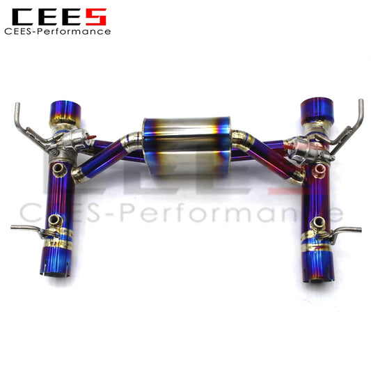 CEES  High Flow titanium alloy Catback Exhaust For Ferrari F8 Spider 3.9 2019- Exhaust pipes automobile exhaust pipe