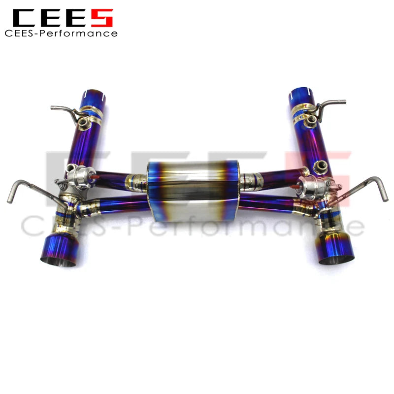 CEES  High Flow titanium alloy Catback Exhaust For Ferrari F8 Spider 3.9 2019- Exhaust pipes automobile exhaust pipe