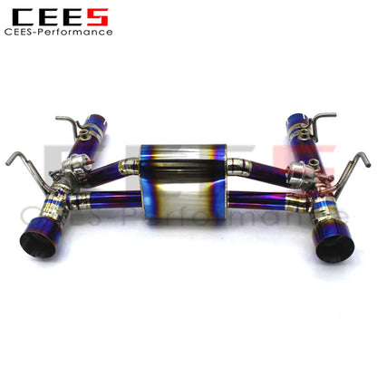 CEES  High Flow titanium alloy Catback Exhaust For Ferrari F8 Spider 3.9 2019- Exhaust pipes automobile exhaust pipe