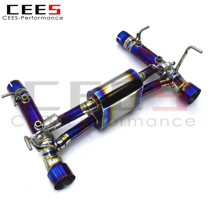 CEES  High Flow titanium alloy Catback Exhaust For Ferrari F8 Spider 3.9 2019- Exhaust pipes automobile exhaust pipe