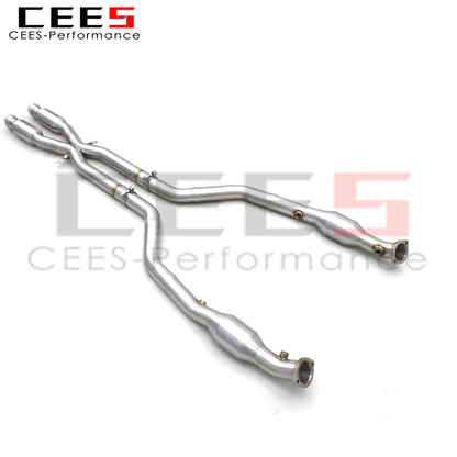 CEES High Performance Middle pipe/Mid pipe catted downpipe For BMW M3 E90/E92/E93 4.0L 2007-2013 Stainless Steel  exhaust pipes