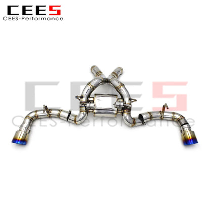 CEES High Performance Racing Exhaust Pipes For Mclaren 570S 570GT 3.8 2015- Catback Muffler Pipe 304Stainless Steel