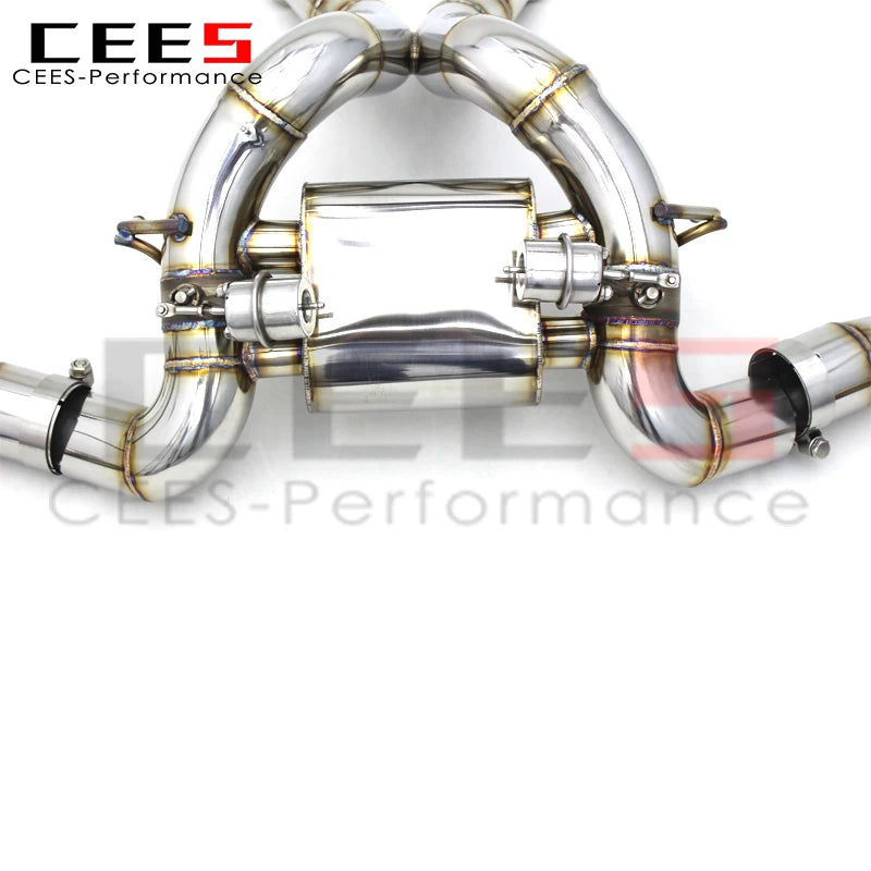 CEES High Performance Racing Exhaust Pipes For Mclaren 570S 570GT 3.8 2015- Catback Muffler Pipe 304Stainless Steel