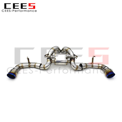 CEES High Performance Racing Exhaust Pipes For Mclaren 570S 570GT 3.8 2015- Catback Muffler Pipe 304Stainless Steel