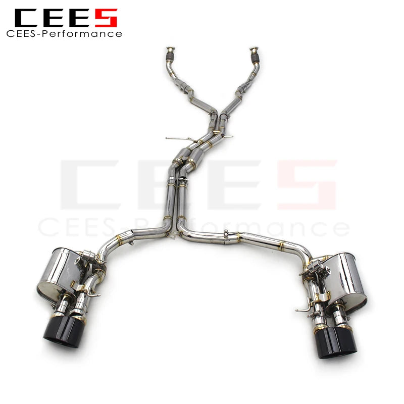 CEES High Quality Catback Exhaust For Audi S4/S5 B8 B8.5 3.0T 2013-2019 Exhaust System Stainless Steel Valve exhaust muffler