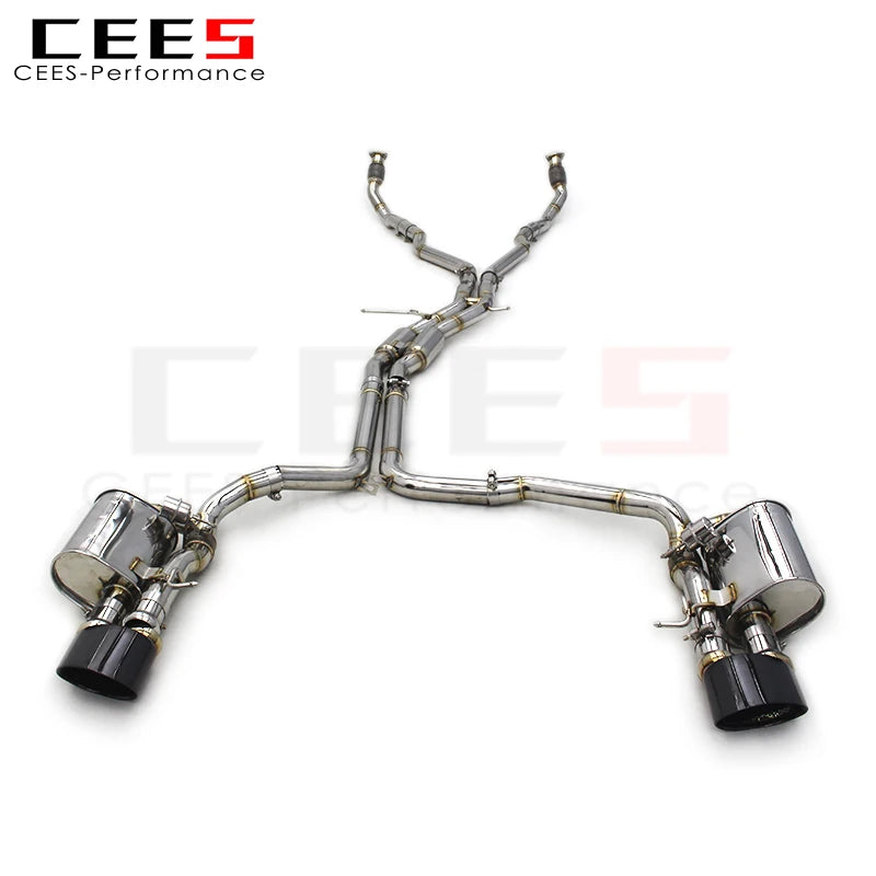 CEES High Quality Catback Exhaust For Audi S4/S5 B8 B8.5 3.0T 2013-2019 Exhaust System Stainless Steel Valve exhaust muffler