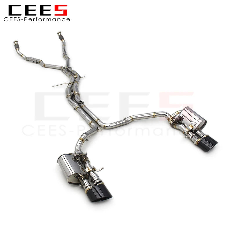 CEES High Quality Catback Exhaust For Audi S4/S5 B8 B8.5 3.0T 2013-2019 Exhaust System Stainless Steel Valve exhaust muffler