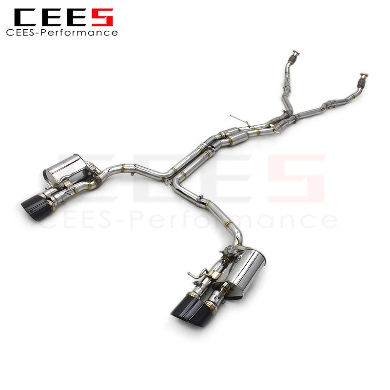 CEES High Quality Catback Exhaust For Audi S4/S5 B8 B8.5 3.0T 2013-2019 Exhaust System Stainless Steel Valve exhaust muffler