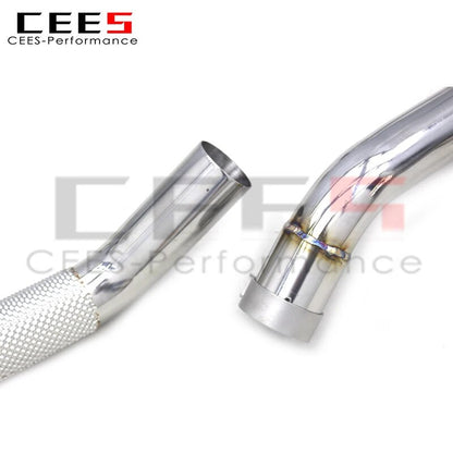 CEES High Performance  Exhaust Catless No Cat Downpipe For Mercedes-Benz G63 AMG W464 4.0T 2019-2023 Stainless Steel