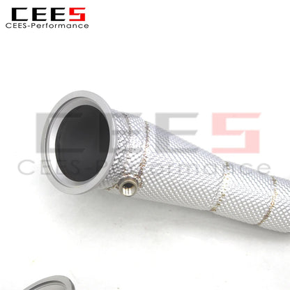 CEES High flow Exhaust Downpipe For Ferrari 812 6.5L V12 2017-2020  exhaust pipes Wrap insulation