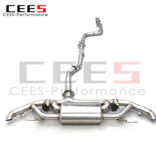 CEES High quality Catback Exhaust systems car exhaust muffler exhaust pipes For Mercedes-Benz GLC200 2.0T 2017-2019