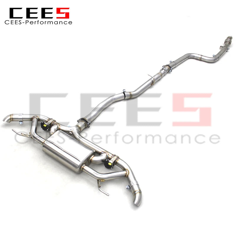 CEES High quality Catback Exhaust systems car exhaust muffler exhaust pipes For Mercedes-Benz GLC200 2.0T 2017-2019