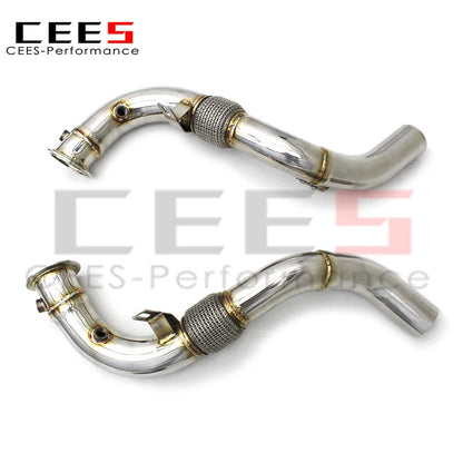 CEES High quality Exhaust Downpipe For BMW X7 G07 4.4TT 2019-2023 upgrade Performance exhaust pipes downpipes