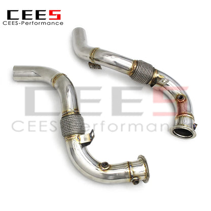 CEES High quality Exhaust Downpipe For BMW X7 G07 4.4TT 2019-2023 upgrade Performance exhaust pipes downpipes