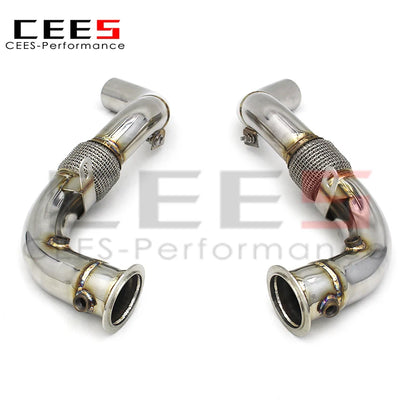 CEES High quality Exhaust Downpipe For BMW X7 G07 4.4TT 2019-2023 upgrade Performance exhaust pipes downpipes