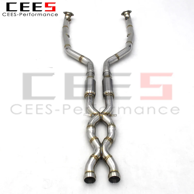 CEES Mid pipe Downpipe For BMW M3 E92 V8 4.0L 2008-2013 Stainless Steel Exhaust Pipe Catback Exhaust