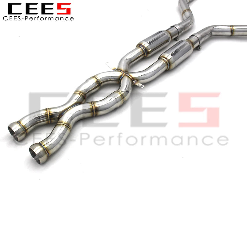 CEES Mid pipe Downpipe For BMW M3 E92 V8 4.0L 2008-2013 Stainless Steel Exhaust Pipe Catback Exhaust