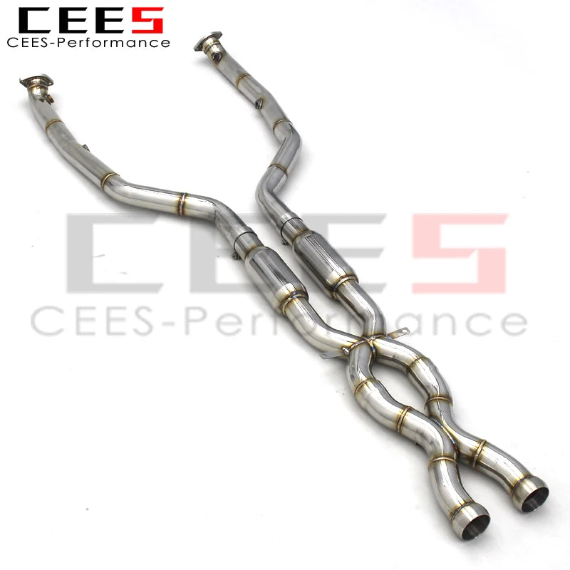 CEES Mid pipe Downpipe For BMW M3 E92 V8 4.0L 2008-2013 Stainless Steel Exhaust Pipe Catback Exhaust