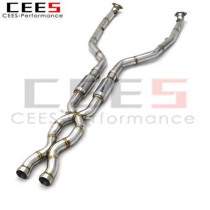 CEES Mid pipe Downpipe For BMW M3 E92 V8 4.0L 2008-2013 Stainless Steel Exhaust Pipe Catback Exhaust