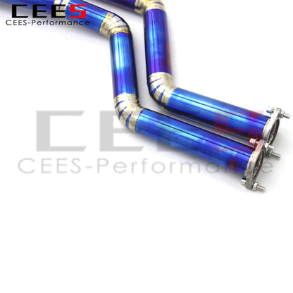 CEES Mid pipe For BMW M3 E46 2004-2006 Car Exhaust System Titanium alloy Exhaust Pipe