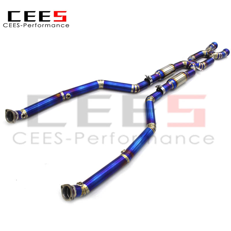 CEES Mid pipe For BMW M3 E90/E92/E93 4.0L 2007-2013 Titanium alloy Exhaust Pipe Muffler Car Exhaust System