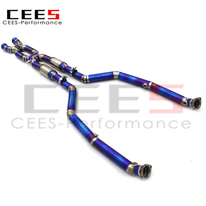 CEES Mid pipe For BMW M3 E90/E92/E93 4.0L 2007-2013 Titanium alloy Exhaust Pipe Muffler Car Exhaust System