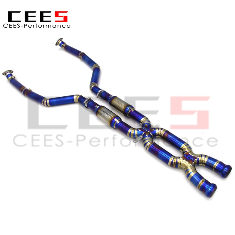 CEES Mid pipe For BMW M3 E90/E92/E93 4.0L 2007-2013 Titanium alloy Exhaust Pipe Muffler Car Exhaust System