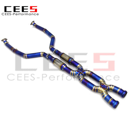 CEES Mid pipe For BMW M3 E90/E92/E93 4.0L 2007-2013 Titanium alloy Exhaust Pipe Muffler Car Exhaust System