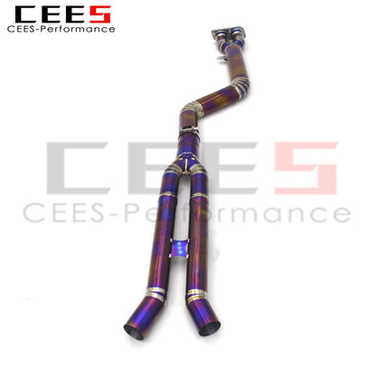 CEES Mid pipe For BMW X3M/X4M F97/F98 3.0T 2019-2023 Titanium Exhaust Pipe Muffler Car Exhaust System